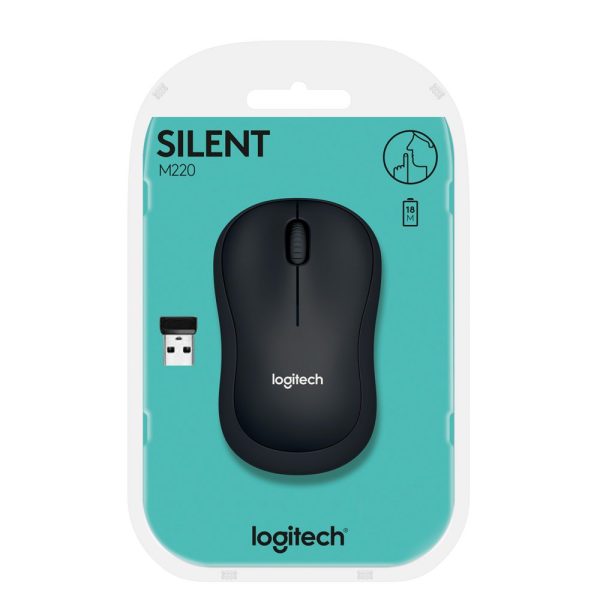 Logitech M220 Stille Draadloze Muis - Zwart - Afbeelding 6